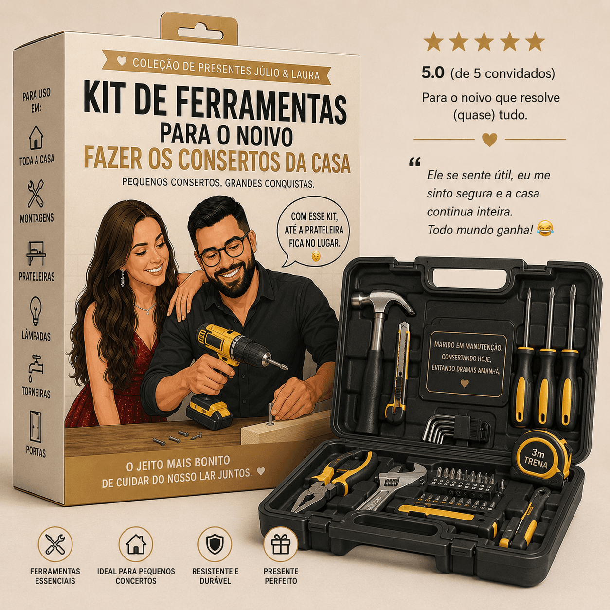 🧰 Kit de Ferramentas do Noivo